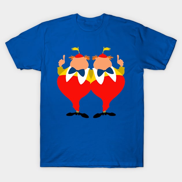 Tweedle Dee, Tweedle Dum, Wonderland T-Shirt by LuisP96